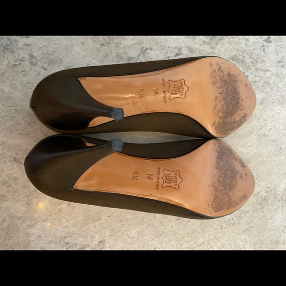 Anne Klein Brown Satin Stilettos - Picture 3 of 7